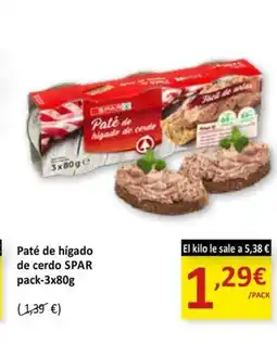 SPAR SPAR Paté de higade de cerdo oferta
