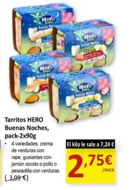 SPAR HERO Tarritos Bunas Noches oferta