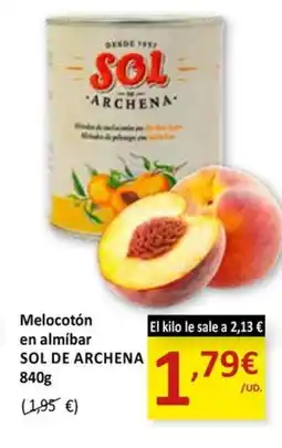 SPAR SOL DE ARCHENA Melocotón en almibar oferta