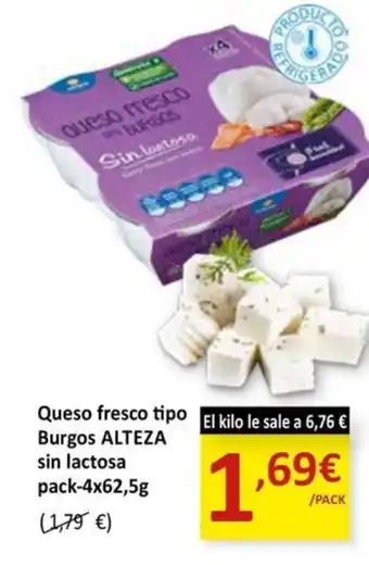SPAR ALTEZA Queso fresco Burgos sin lactosa oferta