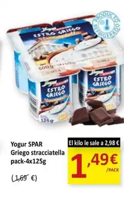 SPAR SPAR Yogur Griego stracciatella oferta