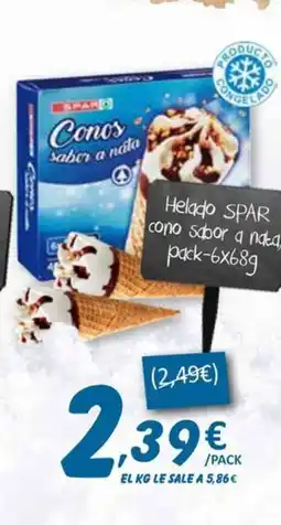 SPAR SPAR Helado cono sabor a nata oferta