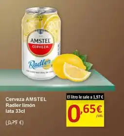 SPAR AMSTEL Cerveza Radler limón lata oferta