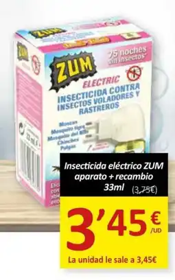 SPAR ZUM Insecticida eléctrico aparato + recambio oferta