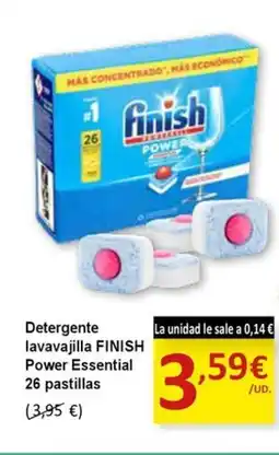 SPAR FINISH Detergente lavavajilla Power Essential 26 pastillas oferta