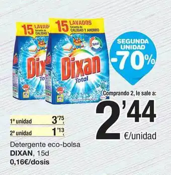 SPAR Fragadis Dixan Detergente Eco-bolsa 15cl oferta