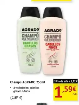 SPAR AGRADO Champú oferta