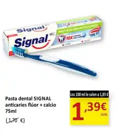 SPAR SIGNAL Pasta dental anticaries flúor + calcio oferta
