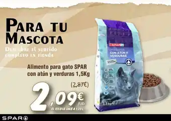 SPAR Alimento para gato SPAR con atún y verduras oferta