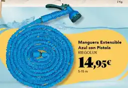 Gadis RIEGOLUX Manguera Extensible Azul con Pistola oferta