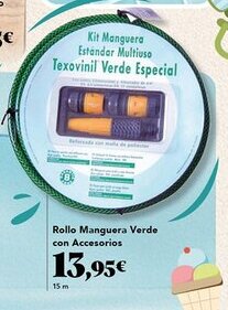 Gadis Rollo Manguera Verde con Accesorios oferta