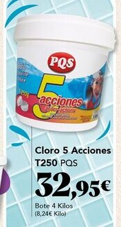 Gadis PQS Cloro 5 Acciones T250 oferta