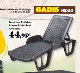 Gadis Tumbona Apilable Efecto Ratán-Pool oferta