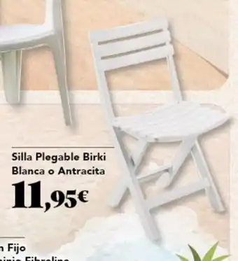 Gadis Silla Plegable Birki Blanca o Antracita oferta
