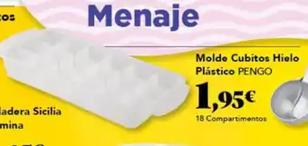 Gadis PENGO Molde Cubitos Hielo Plástico oferta