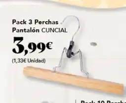 Gadis CUNCIAL Pack 3 Perchas Pantalón oferta