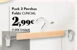 Gadis CUNCIAL Pack 3 Perchas Falda oferta