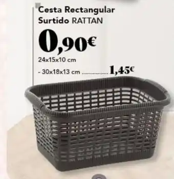 Gadis RATTAN Cesta Rectangular Surtido oferta