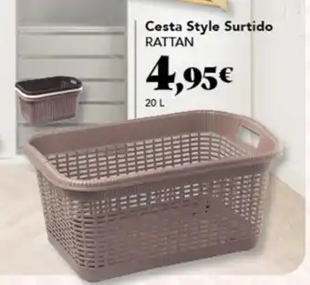 Gadis RATTAN Cesta Style Surtido oferta