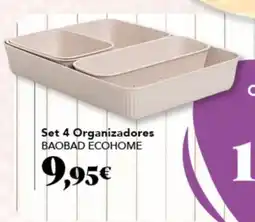 Gadis BAOBAD ECOHOME Set 4 Organizadores oferta