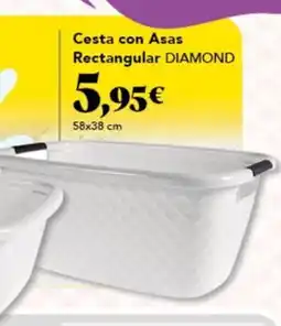 Gadis DIAMOND Cesta con Asas Rectangular oferta