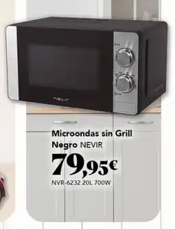 Gadis NEVIR Microondas sin Grill Negro oferta