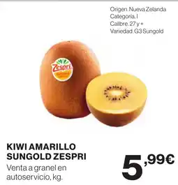 Supercor Kiwi amarillo sungold zespri oferta