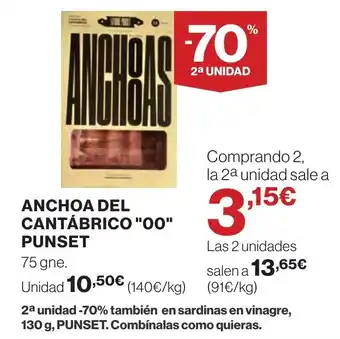 Supercor Anchoa del cantábrico 00 punset oferta