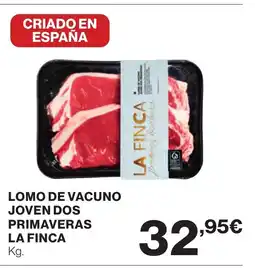 Supercor Lomo de vacuno joven dos primaveras la finca oferta