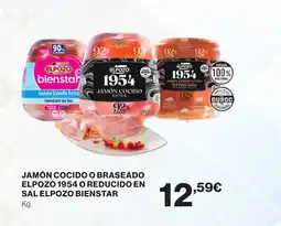 Supercor Jamón cocido o braseado elpozo 1954 o reducido en sal elpozo bienstar oferta