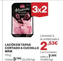 Supercor Lacón en tapas cortado a cuchillo oferta