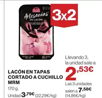 Supercor Lacón en tapas cortado a cuchillo oferta