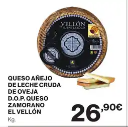 Supercor Queso añejo de leche cruda de oveja d.o.p. queso zamorano el vellón oferta