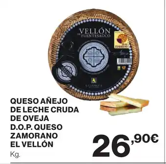 Supercor Queso añejo de leche cruda de oveja d.o.p. queso zamorano el vellón oferta