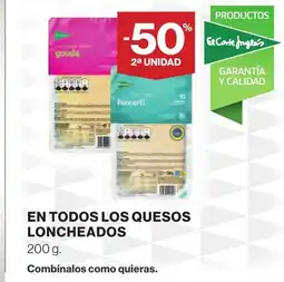 Supercor En todos los quesos loncheados oferta