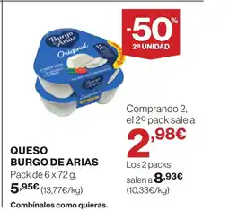 Supercor BURGO DE ARIAS Queso oferta