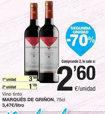 SPAR Fragadis Marqués De Griñon Vino Tinto 75cl oferta