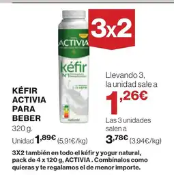 Supercor Kéfir activia para beber oferta