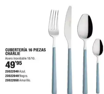 Optimus Cubertería 16 piezas charlie oferta