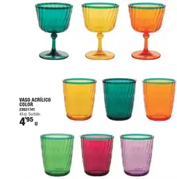 Optimus Vaso acrílico color oferta