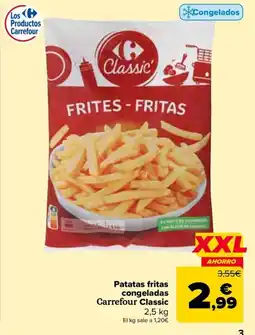 Carrefour Patatas fritas congeladas Carrefour Classic oferta