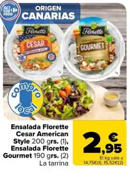 Carrefour FLORETTE Ensalada Florette Cesar American Style Ensalada Gourmet oferta