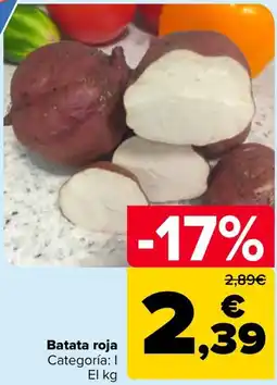 Carrefour Batata roja oferta