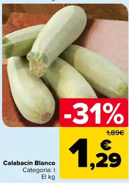 Carrefour Calabacín Blanco oferta
