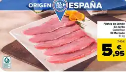 Carrefour Filetes de jamón de cerdo Carrefour El Mercado oferta