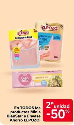 Carrefour ELPOZO En todos los productos minis bienstar y envase ahorro . oferta