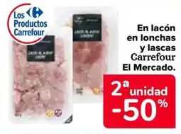 Carrefour En lacón en lonchas y lascas Carrefour El Mercado. oferta