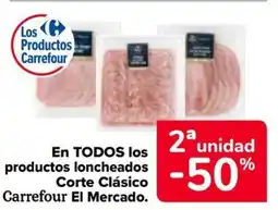 Carrefour En todos los productos loncheados corte clásico carrefour el mercado. oferta