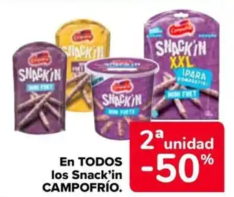 Carrefour CAMPOFRÍO En todos los snack'in oferta