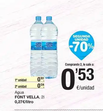 SPAR Fragadis Agua Font Vella 2L oferta